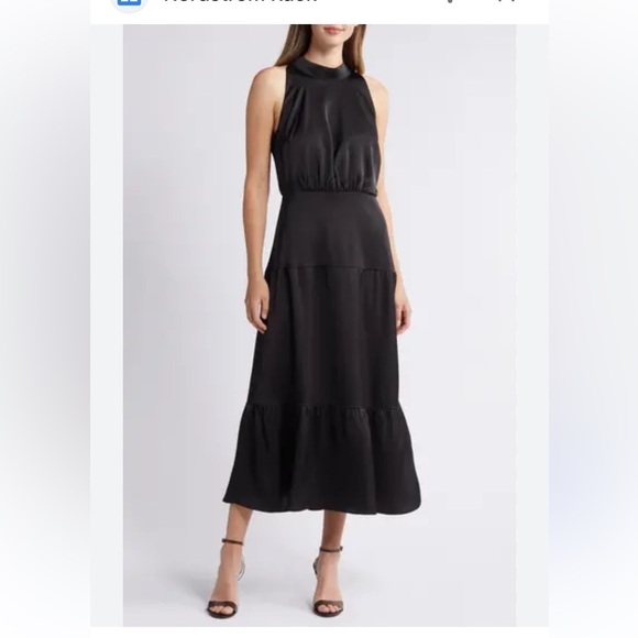 Chic Navy Long Sleeve Dress size M - Picture 3 of 6